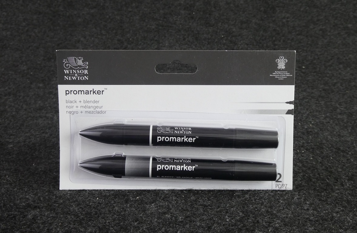 Winsor & Newton Promarker Black + Blender