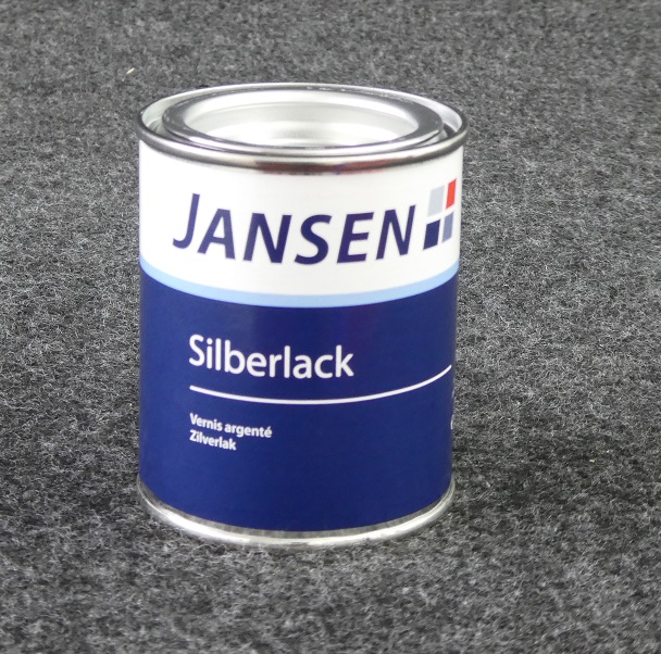 JANSEN Silberlack Ral 9006 - 125ml. (6)