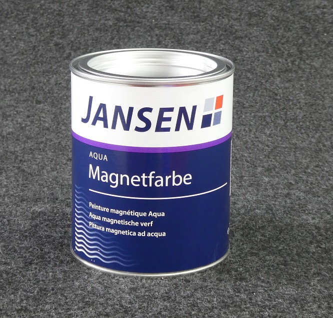 JANSEN Aqua Magnetfarbe (colore magnetico) grigio scuro opaco 750ml. (3)