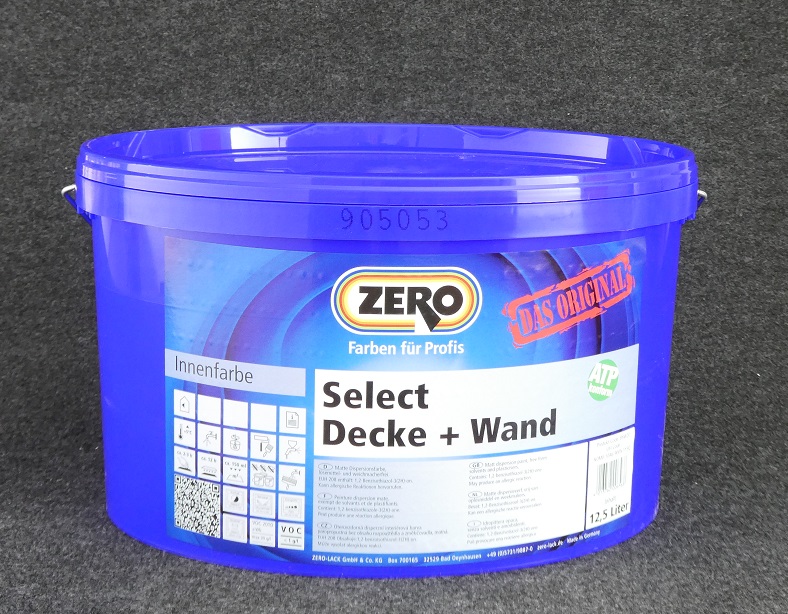 ZERO Select Decke + Wand LF 'Das Orginal' weiß 12,5lt. (10)